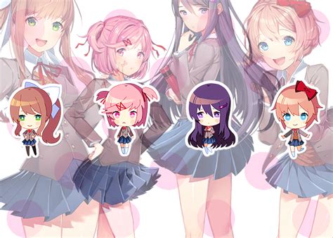 ddlc characters|Doki Doki Literature Club Wiki